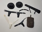 Vintage Marx Johnny West Western Accessory Lot Gun Holster Hat Bag Darci Kenner
