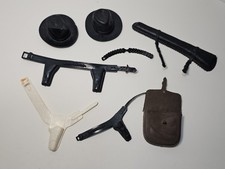 Vintage Marx Johnny West Western Accessory Lot Gun Holster Hat Bag Darci Kenner