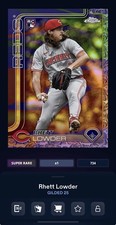 DIGITAL TOPPS BUNT Rhett Lowder RC GILDED 25 SUPER RARE Read