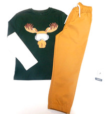 Tommy Bahama Boy's Outfit T-Shirt Joggers/Pants SIZE XS/4  S/5-6 Moose NEW
