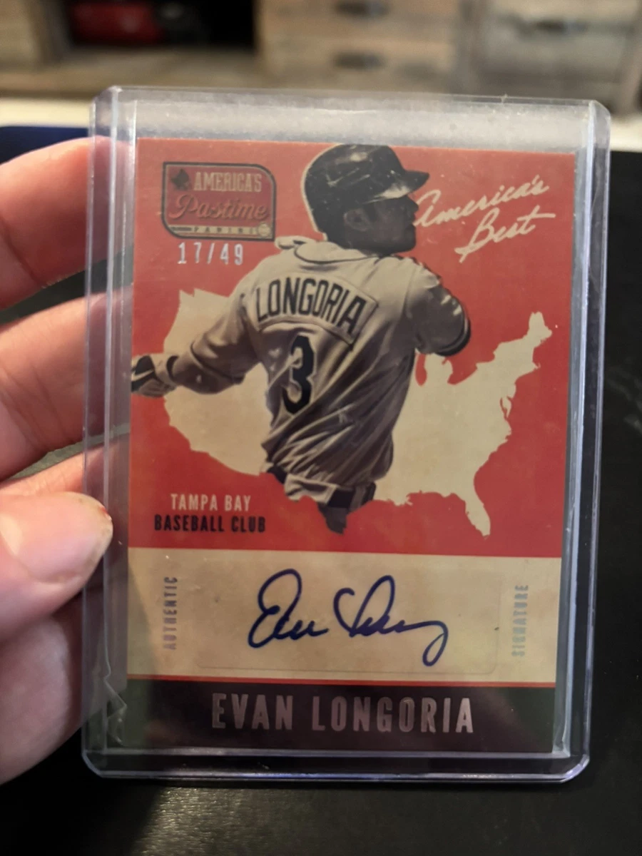 EVAN LONGORIA TOPPS 直筆サイン GAME USED パッチ EVAN LONGORIA TOPPS 自筆サイン GAME USED パッチ Evan Longoria