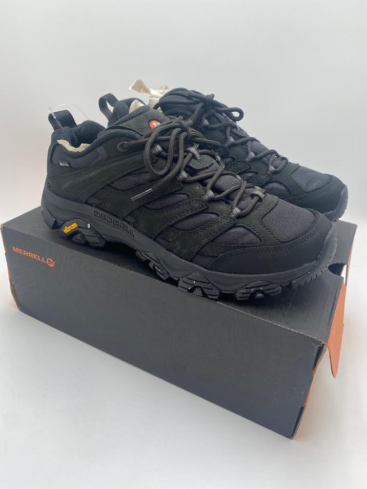 Scarpa da trekking Merrell Moab 3 Smooth GTX Vibram nera da uomo taglia 11 outdoor J036361