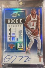 2020-21 Panini Contenders Optic - Rookie Ticket Obi Toppin #118 Blue Prizm /99 