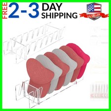 Acrylic Hat Organizer, 2-Pack Clear Cap Holder Rack for Multiple Hats, Space-...