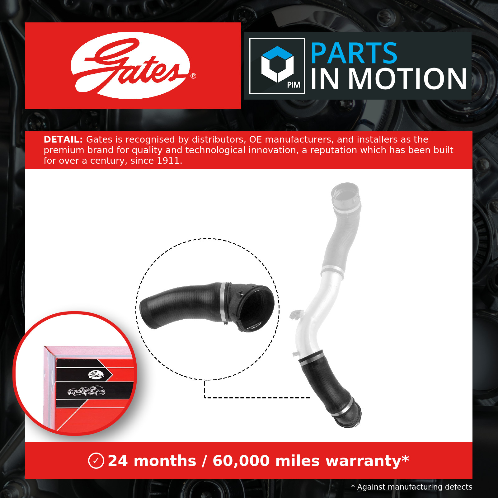 2x ✅Fits GATES-PRZEWODY 09-0708 AIR SUPPLY HOSE TURBO ⭐UK Seller⭐ - Image 11