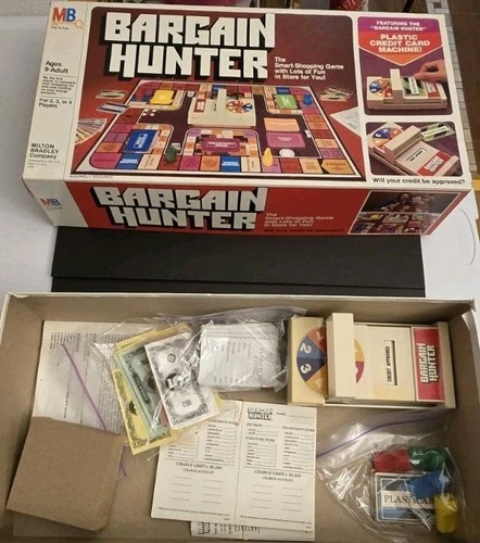 Milton Bradley 1981  Bargain Hunter Board Game Vintage 100% Complete