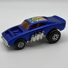 VTG ✅ 1972 Matchbox Superfast Pi-Eyed Piper Blue Dodge Charger No. 48 No Engine