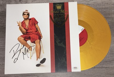 Bruno Mars signed 24K Magic Vinyl RARE PSA/DNA