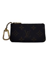 LOUIS VUITTON Pochette Cle Monogram Canvas PVC Brown Men's