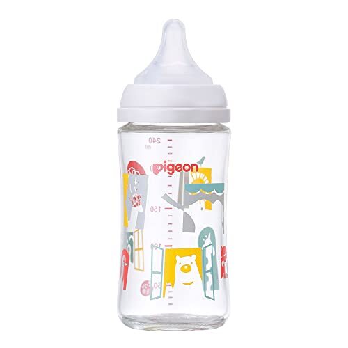 Pigeon Breastmilk Feeling Baby Bottle Zoo 240ml 3 months and