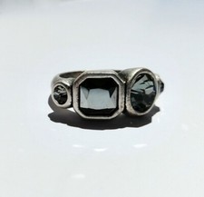 DYRBERG KERN  Steel Acero Swarovski Ring Anillo NEW NUEVO