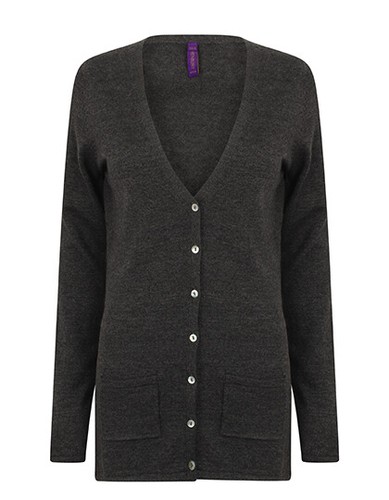 Chaqueta de punto de señora cárdigan escote en V bolsillos talla grande XXS-4XL - Imagen 6 de 9