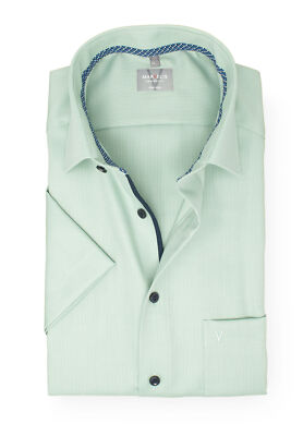 Marvelis Herren Kurzarmhemd Kurzarm Non-Iron Modern Fit,Struktur,New Kent