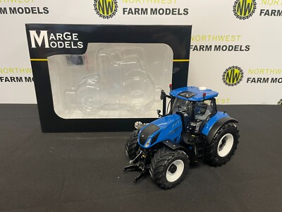 MARGE MODELS 1:32 SCALE NEW HOLLAND T7.340 BLUE TRACTOR