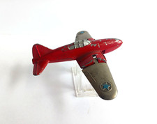 Vintage Hubley Kiddie Toy Military Airplane 430 Folding Wings Missing Wheels