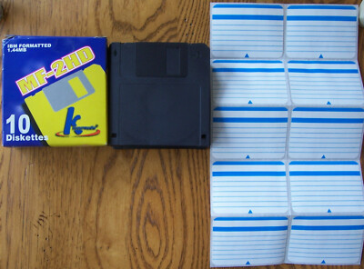 KHypermedia MF-2HD 1.44MB 10 Diskettes New in box 