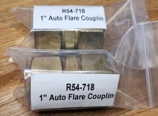 2 LOT NOS BRASS R54-718 1" FLARE COUPLING TRACPIPE FGP-CPLG-1000  FREE US SHIP