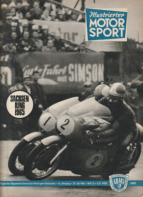 Illustrierter Motorsport IMS 15 / 1965 DDR Sachsenring Vlastimil Valek Bautzen