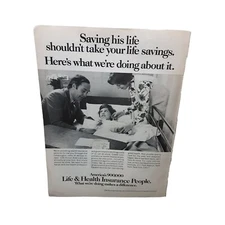 1975 Life And Health Insurance vintage Original Print ad
