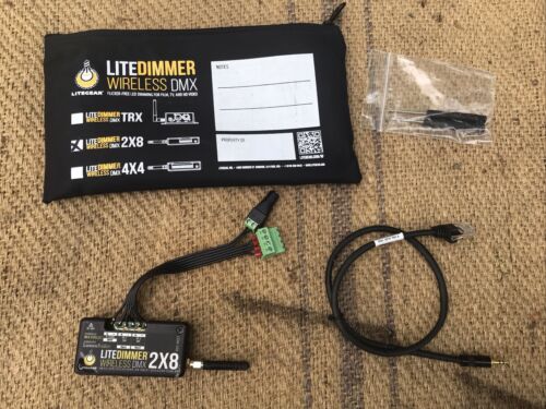 REPAIRED: Litegear LiteDimmer RC4 Wireless DMX 2x8 Lumen LiteMat Hybrid LED - Picture 2 of 6