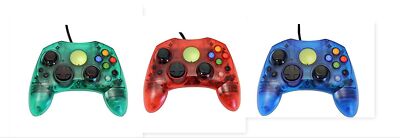 Lot Of 3 Generic Xbox Controllers Red Blue Green Xbox Original Xbox Original
