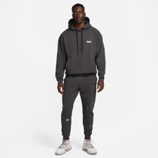 Lebron Strive Pullover Tracksuit Sz M Grey Black White DH6421-369 New