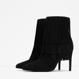 zara black suede boots