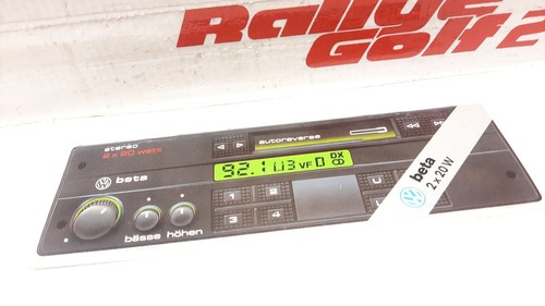 BEDIEHNUNGSANLEITUNG BETA RADIO VW RALLYE GOLF 2 GT GTI G60 16V US SYNCRO JETTA