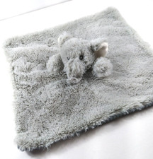 Infant Baby Elephant Gray Rattle Super Soft Plush Lovey Security Corded Blanket