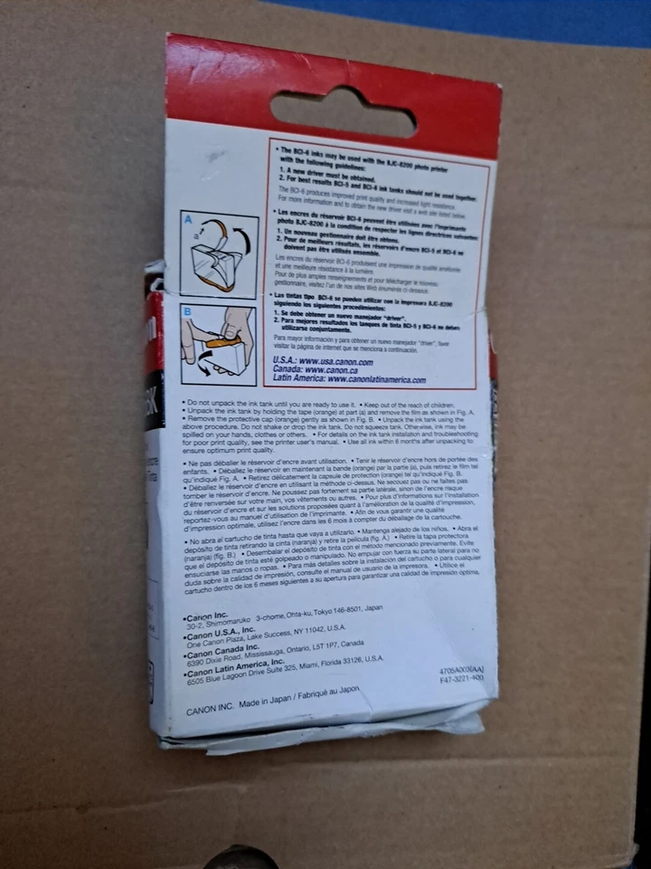 Canon BCI-6BK Black Ink Cartridges Genuine Sealed New - Image 2 of 4