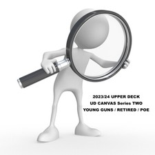 2023-24 UD  Canvas Series 2 YOUNG GUNS /RETIRED /POE - Finish your Set -You PICK