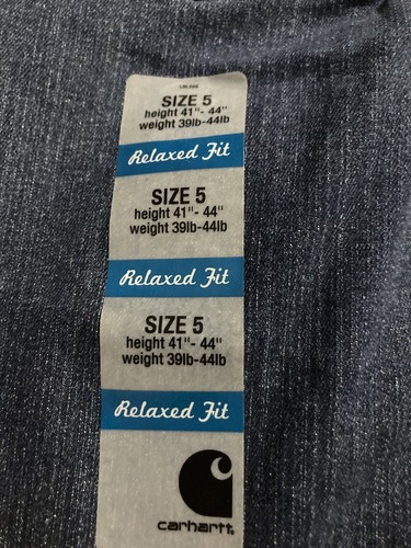 Carhartt Girls Jeans NWT Relaxed Fit size 5 - Picture 3 of 6