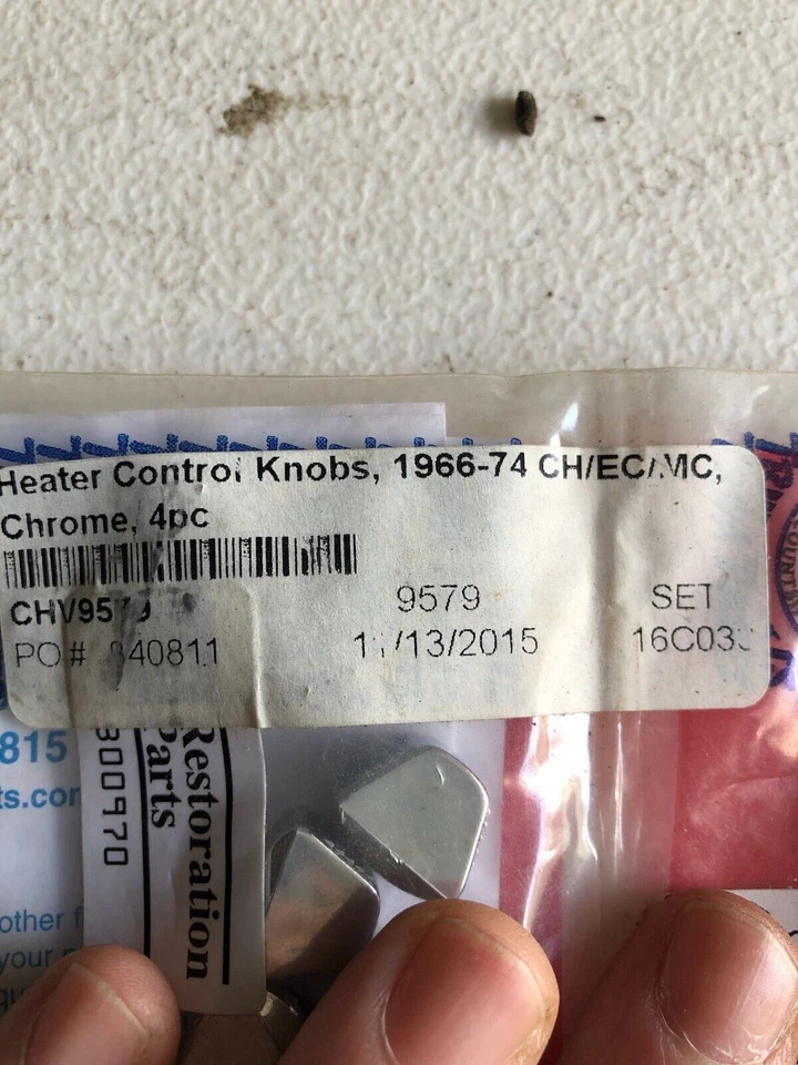 NEW 1966-1974 Chevy Heater Control Knobs OER - Image 2 of 2