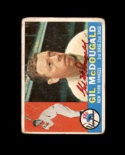Gil McDougald Hand Signed 1960 Topps New York Yankees Autograph