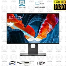 Dell U2417H 24" UltraSharp LED Backlit Flat Panel Monitor HDMI DP Port
