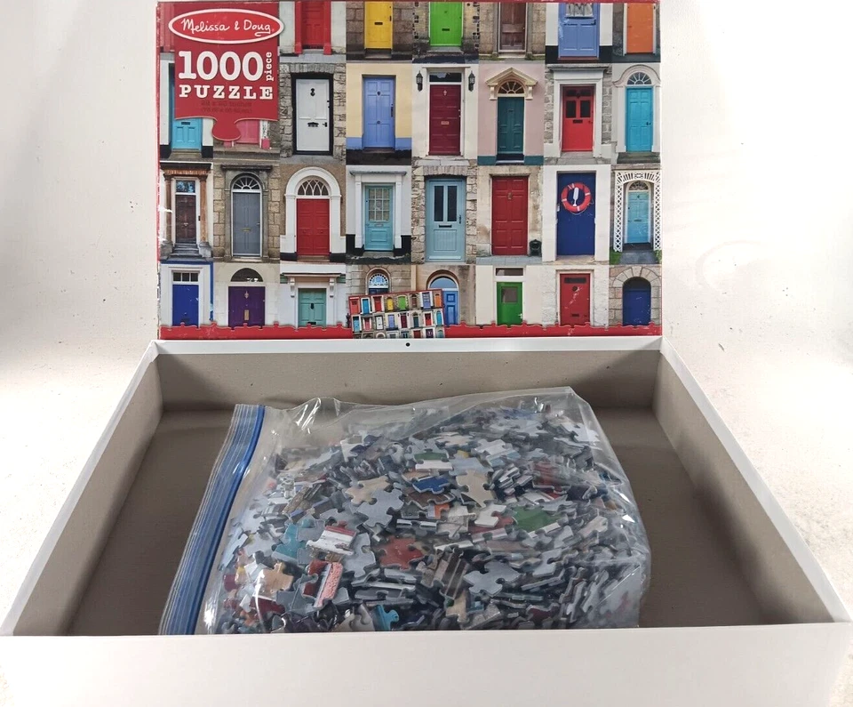 Knock Knock 1000 Piece Jigsaw Puzzle Doorways Front Doors Melissa & Doug - Image 4 of 4