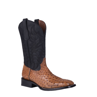 Corral Western Boot Mens Men 10.5 D Tan Full Ostritch Broad Square Toe Cowboy Corral Western Boot Mens Men 10.5 D Tan Full Ostritch Broad  main image 4