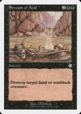 Stream of Acid Starter 1999 HEAVILY PLD Black Uncommon MAGIC MTG CARD ABUGames