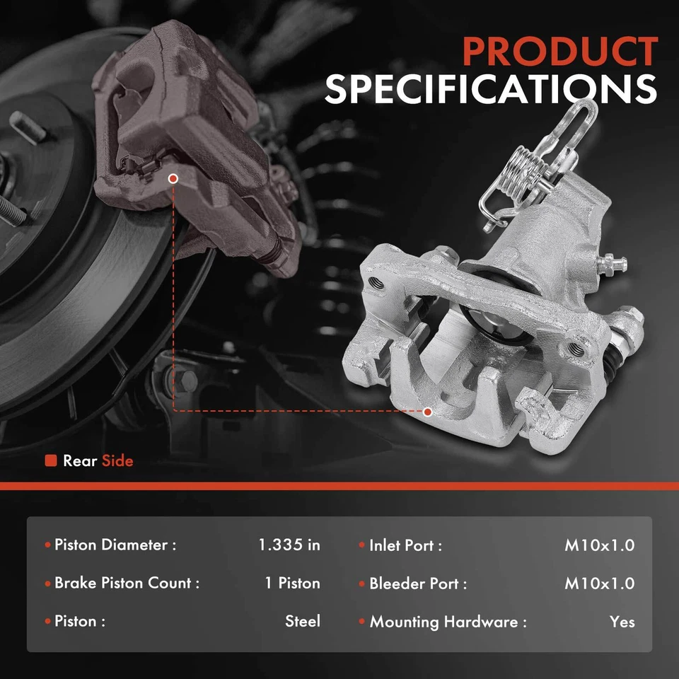 Pinza de freno trasera izquierda y derecha Hyundai Elantra 1996-2000 Tiburon 1997-2001 Foto 2 de 4
