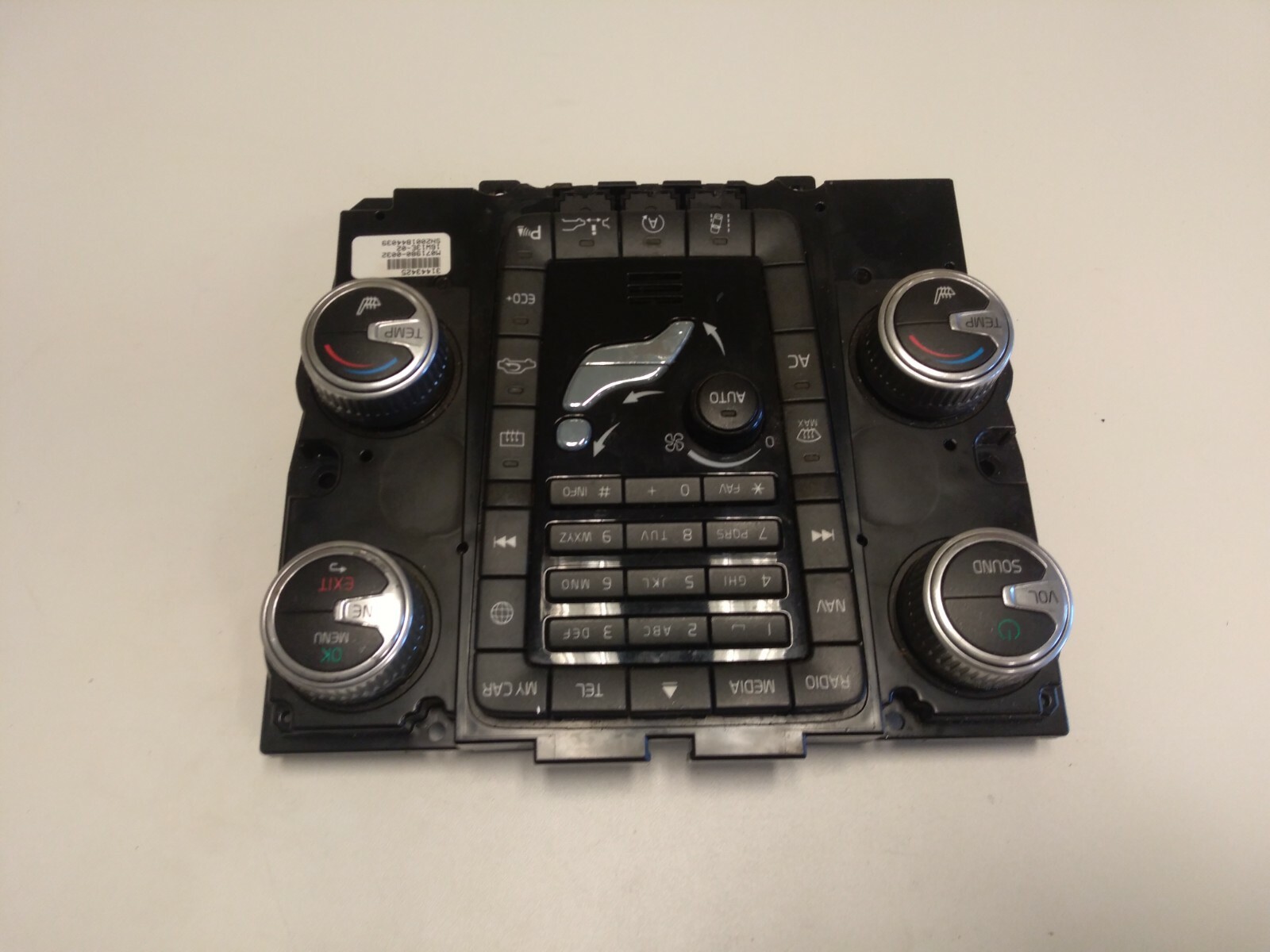 P16 VOLVO XC60 Climate heater control A/C media panel 31443425 eBay