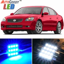 13 x Premium Blue LED Lights Interior Package Kit for Nissan Altima 02-06 + Tool