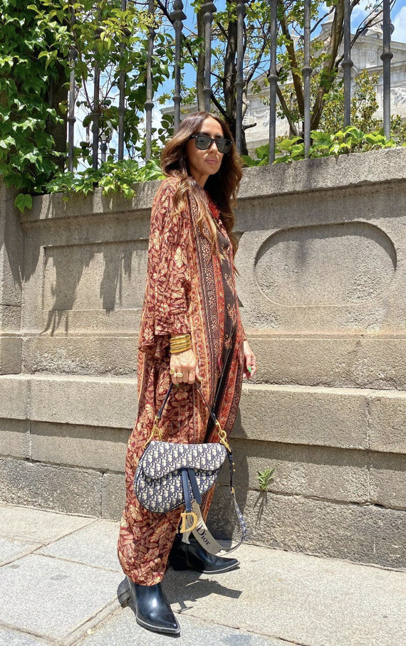 ZARA NWT WOMAN PRINTED KAFTAN KHAKI BROWN REF: 8054/255 ONE