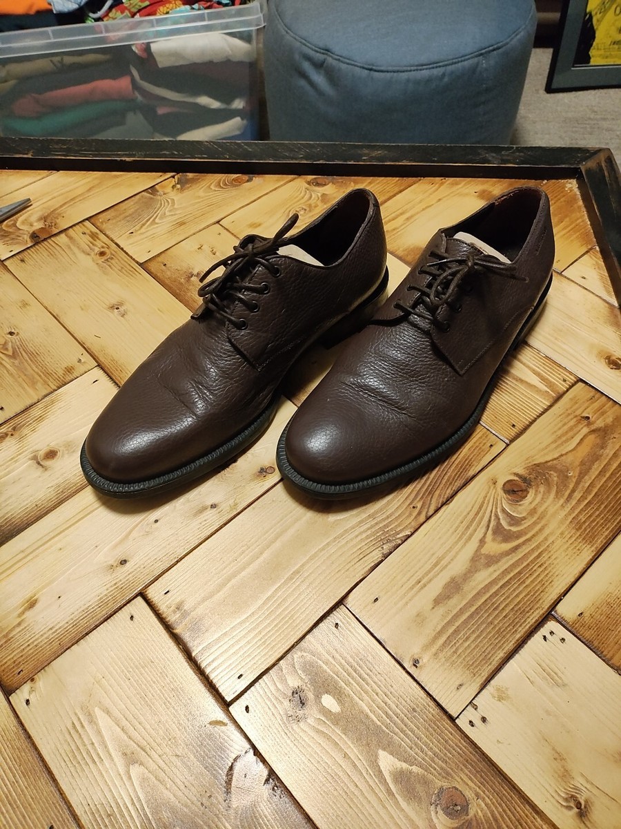 A. Testoni Mens 8 Shoes Lace Up Oxfords Soft Brown Leather Italian