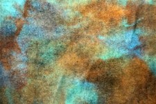 Broken Meadow blue red green HAND DYED RUG HOOKING WOOL Fat 1/8 Spotted Cur