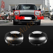 Pair Front Headlight Headlamp Lens Frame c For BMW Mini F55 F56 F57 2014-18
