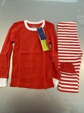 Christmas Candy Cane PJ  s Kids Size 4 Small New Schmoopy