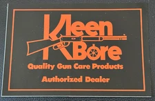 Vintage KleenBore Gun Care Decal/Sticker Authorized Dealer RARE Kleen Bore