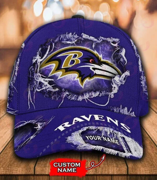 Baltimore Ravens-Personalized football Classic Cap