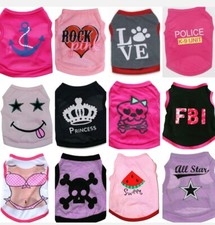  12  PCS ONLY 4.98 EACH Dog Puppy Cat Pet Clothes Apparel Wholesale US SELLER