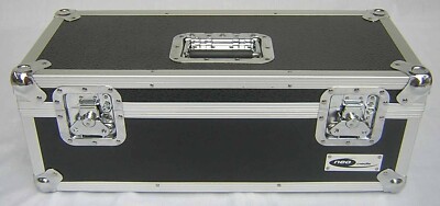 7'' Vinyl Record Aluminium DJ Flight Storage Carry Case Black Holds 300 Tough Box